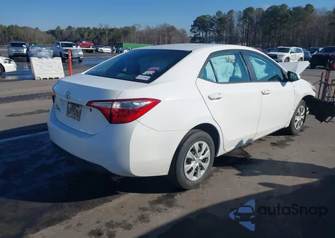 2014 Toyota Corolla L z USA, uszkodzony, nr VIN 2T1BURHEXEC226819